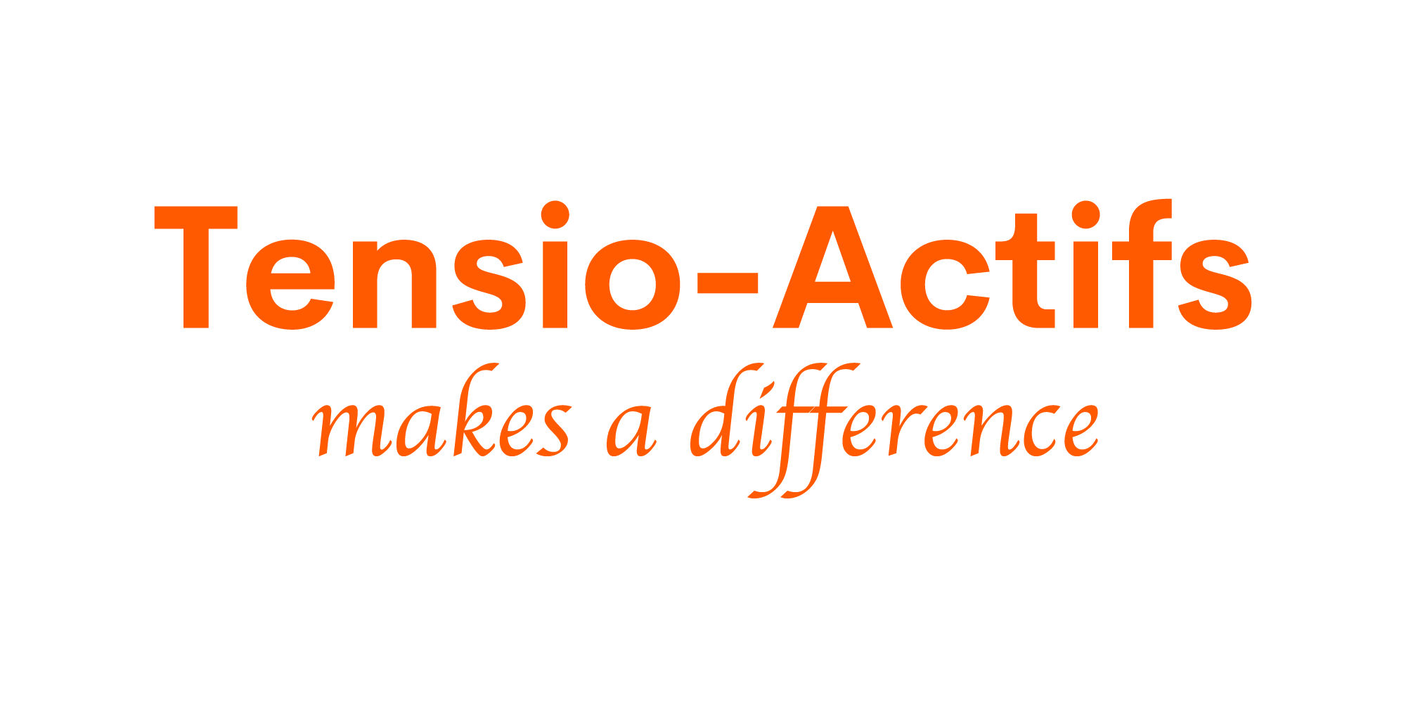 logo tensio actifs orange